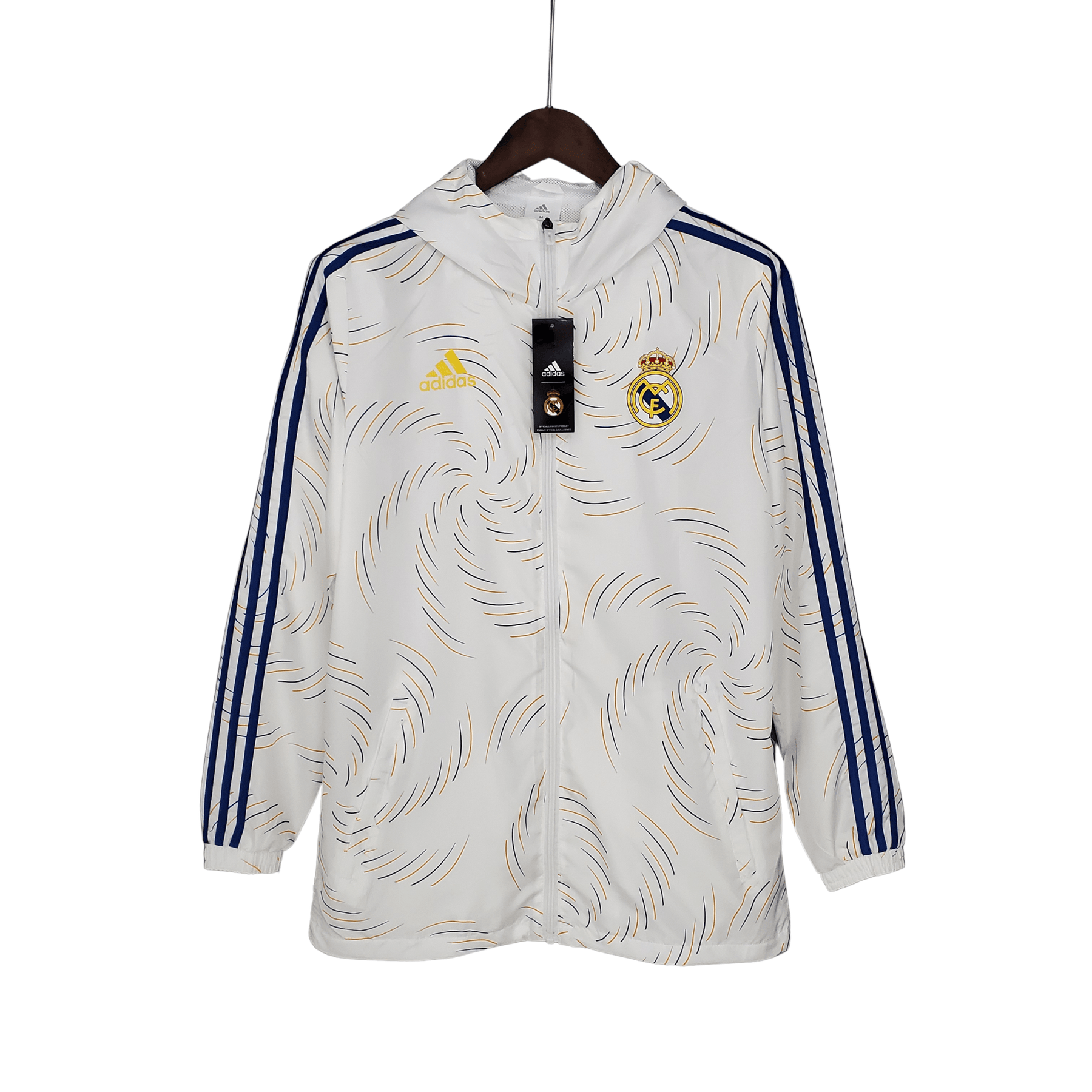 Corta Vento Real Madrid 2022 - Adidas Branco